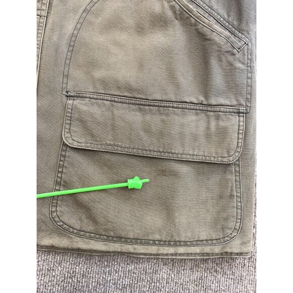 Vintage Barn Coat Mens L Chore Canvas Reversible Corduroy Cargo 90s Thornton Bay - Picture 4 of 10